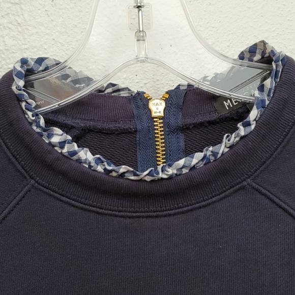 J. Crew Mercantile Ruffed Trim Sweatshirt Size XS - Picture 5 of 11